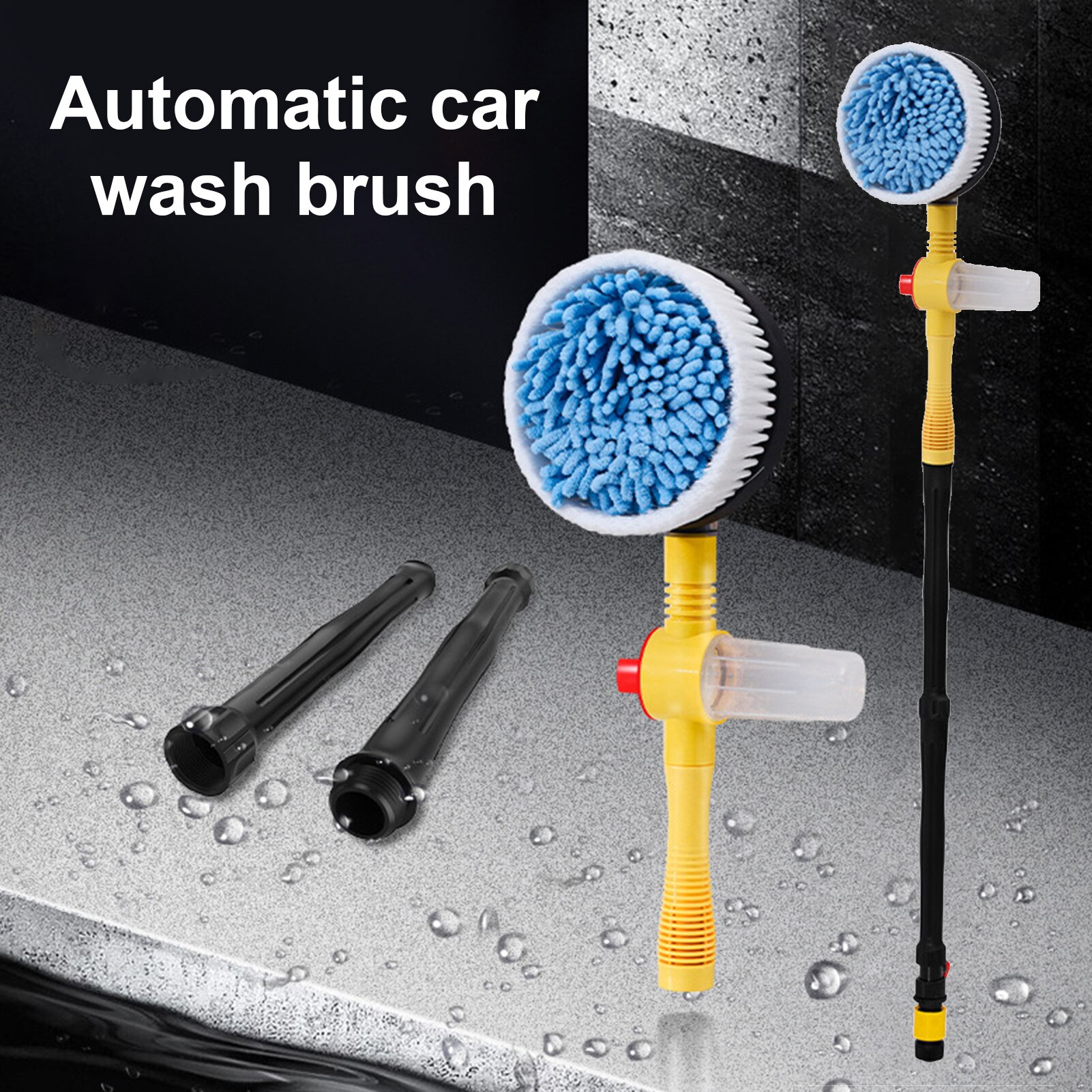 Car Wash Brush Cleaning Tools Mop Long Handle Automatic Foaming Car Chenille Microfiber Wash Mop Auto Accessories