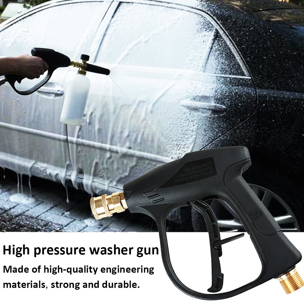 High Pressure Washer Car Wash Gun with 5 Nozzles for Car Pressure Power Washers M22 x 1.5 mm Water guns Car Cleaning Tools