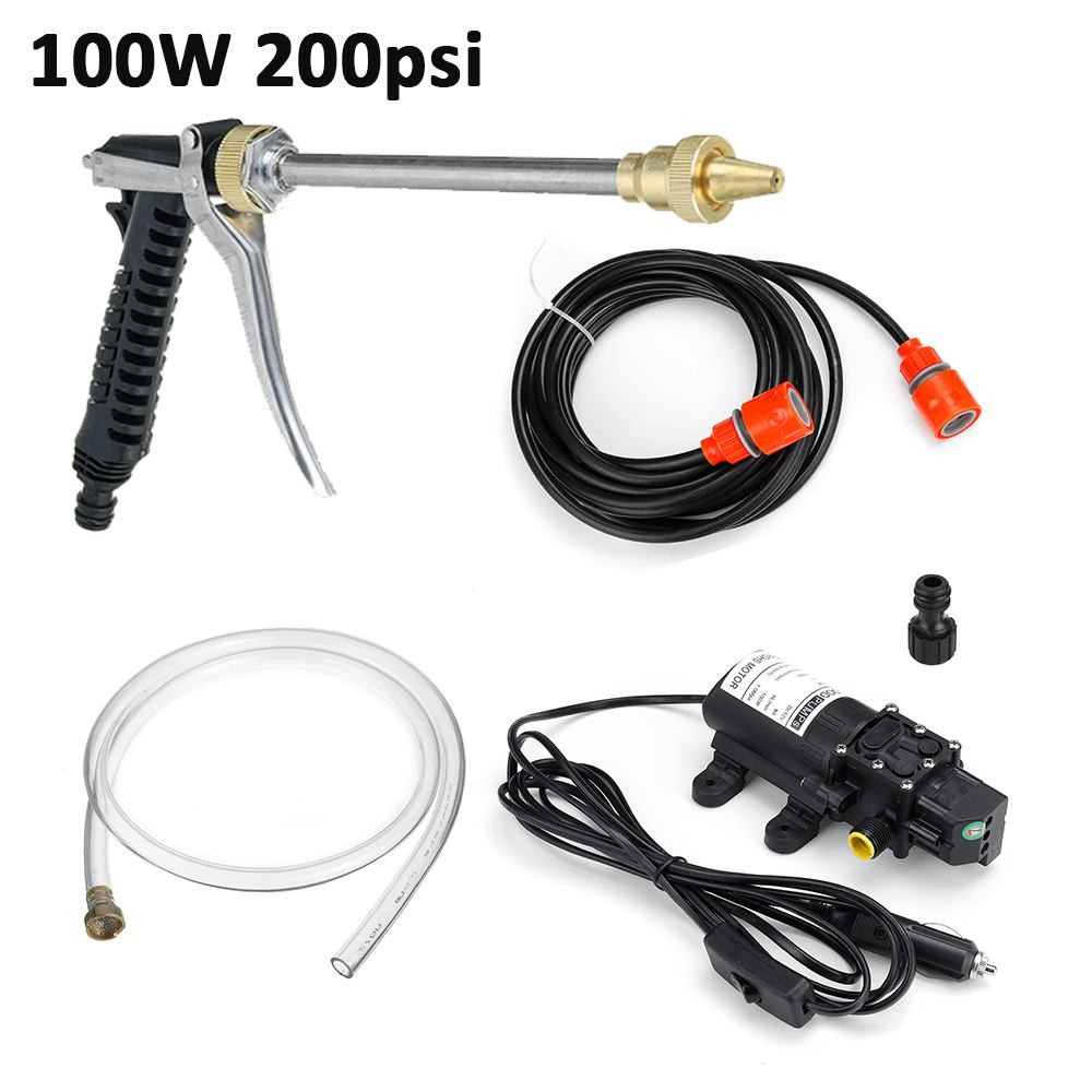 12V 250PSI Household Car Cleaning 120w Portable Pump High Pressure Washer Electric Car Wash Water Gun Car Washer Washing Machine