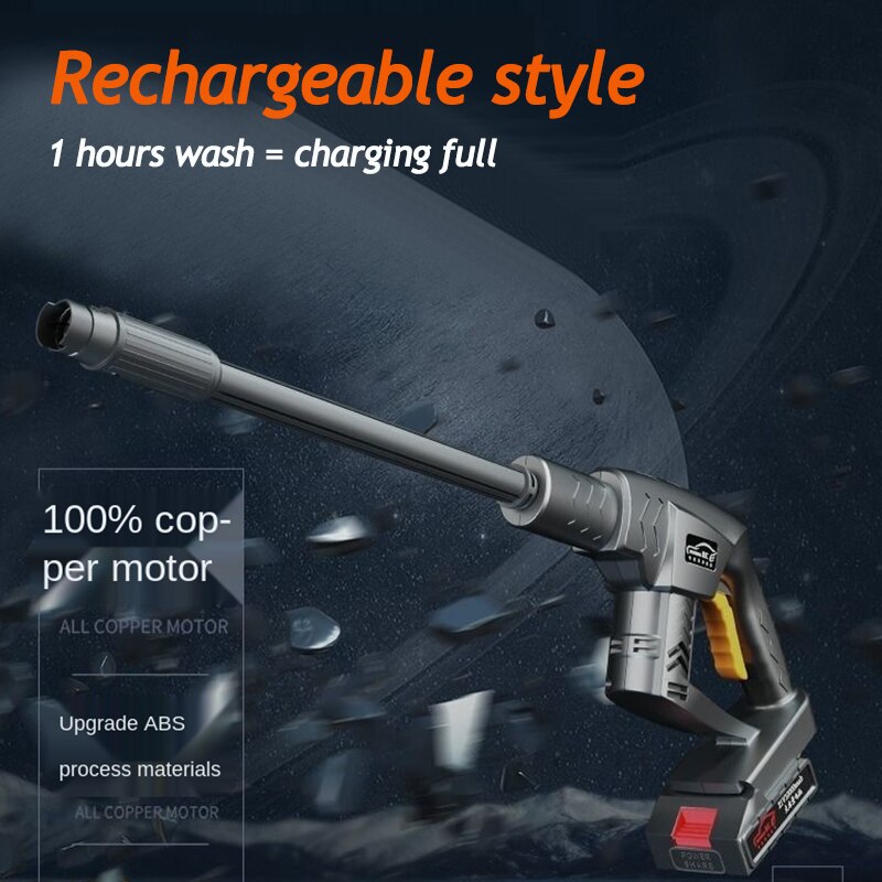 Wireless High Pressure Car Wash Water Gun Portable High Pressure Car Washer Parkside Washing Machine Wash High Pressure Pump