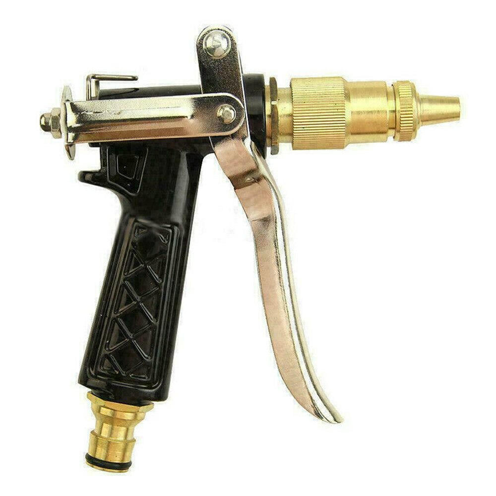 Metal Hose Nozzle High Pressure Garden Auto Car Washing Water Gun Sprayer Adjustable Copper Hose Spray Nozzle Gun