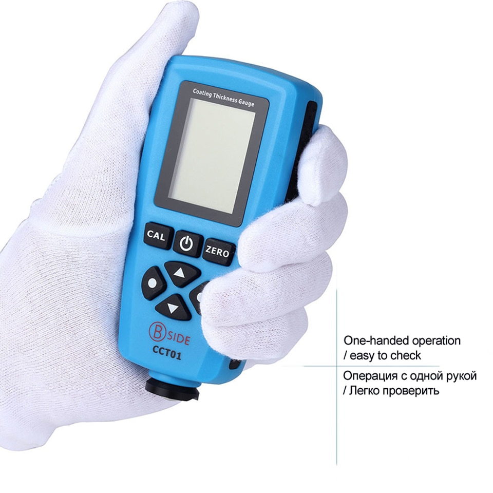 CCT01 Digital Coating Thickness Gauge 1 micron Accuracy 0-2000um Car Paint Film Thickness Tester  Meter Measuring FE/NFE