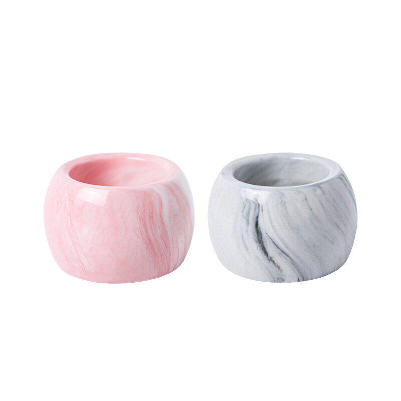 Ceramic Electric Toothbrush Holder Nordic Powder Gray Marbling Round Base Hotel Family Bathroom Decoration Storage Supplies