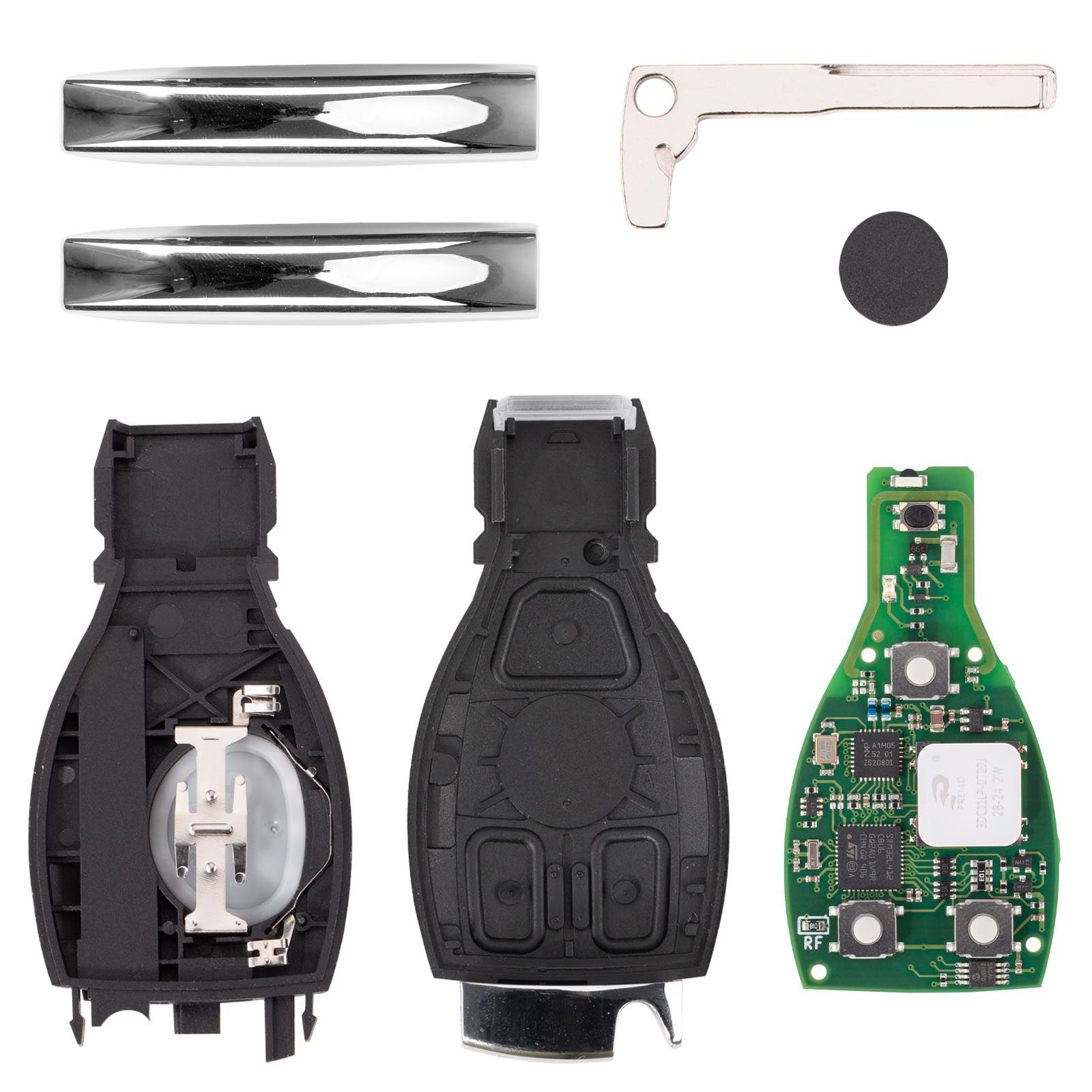 CG MB 08 Version Keyless Go Key 2-in-1 315MHz/433MHz with Shell for Mercedes W164 W221 W216 from Year 2005-2010