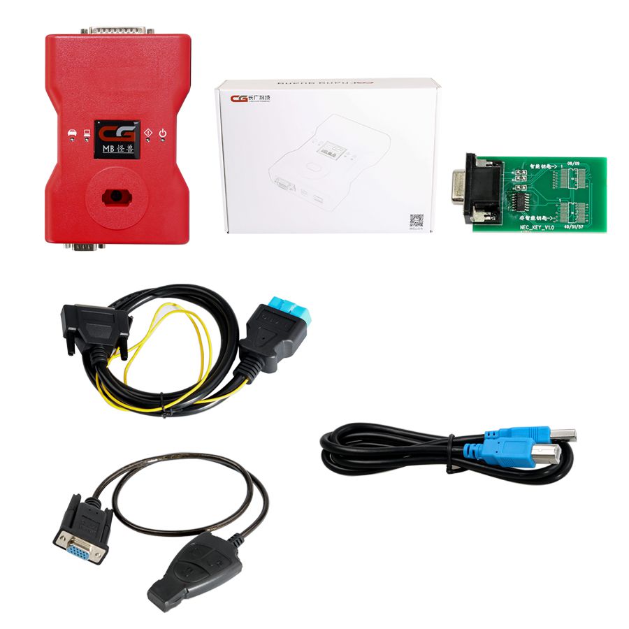 CGDI MB with AC Adapter Work with Mercedes W164 W204 W221 W209 W246 W251 W166 for Data Acquisition via OBD