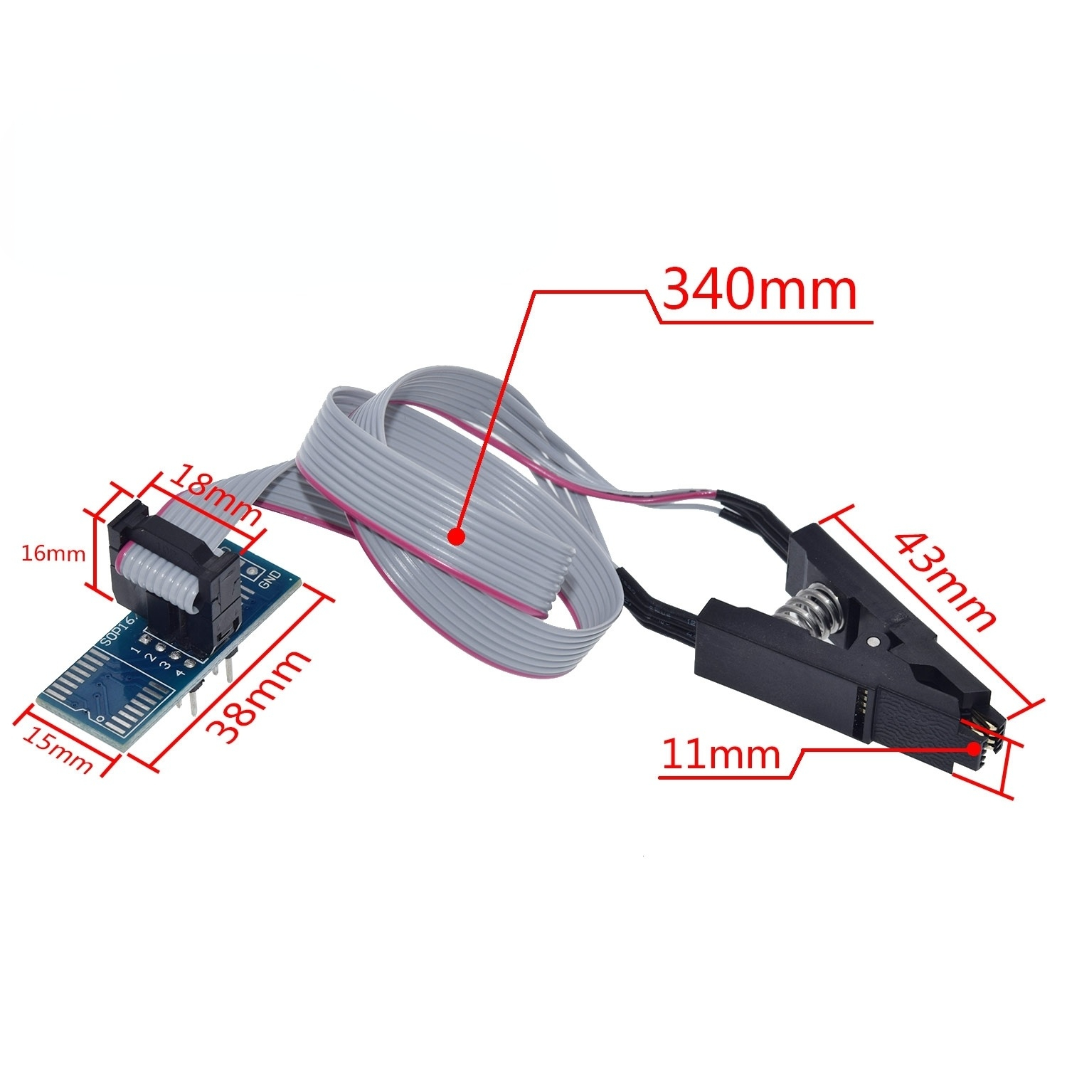 CH341A 24 25 Series EEPROM Flash BIOS USB Programmer Module SOIC8 SOP8 Test Clip For EEPROM 93CXX / 25CXX / 24CXX for arduino