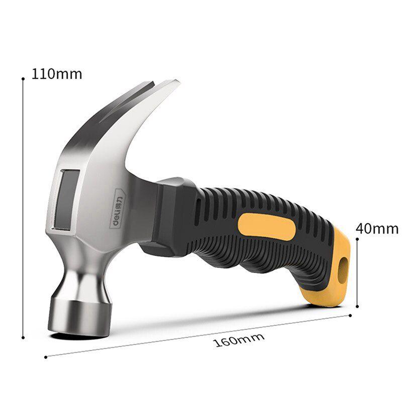 8OZ Mini Claw Hammer for Woodworking TPR Handle Multifunction Shockproof Stainless Steel Hammer Hand Tools