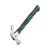 Claw Hammer 16OZ Fiberglass Handle for Woodworking Shockproof Green Black Double Colors Stainless Steel Hammers
