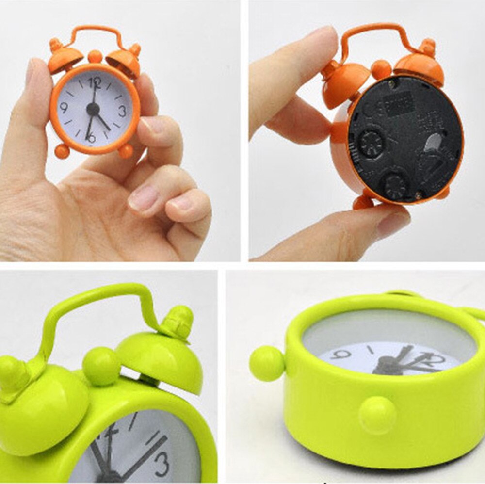 Creative Alarm Clock Cute Mini Metal Small Alarm Clock Electronic Loud Alarm Clock Despertador Reloj Despertador Wekker