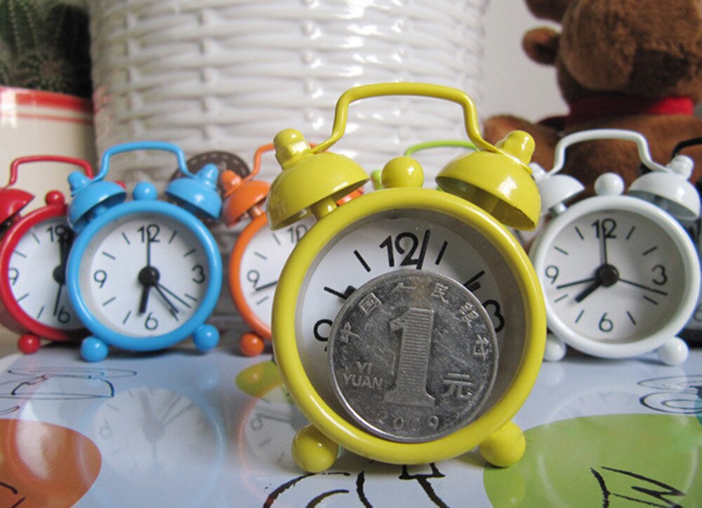 Creative Alarm Clock Cute Mini Metal Small Alarm Clock Electronic Loud Alarm Clock Despertador Reloj Despertador Wekker