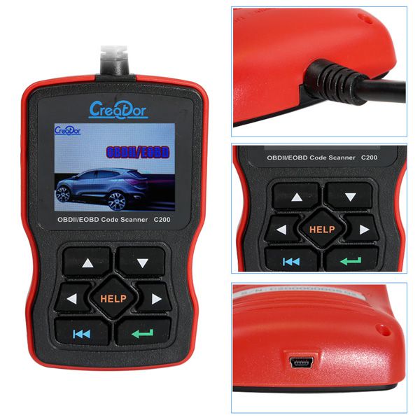 Creator C200 OBDII/EOBD Code Reader Multi-Language Update Online