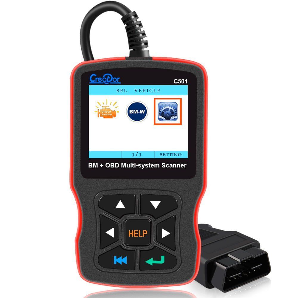 Creator C501 OBD 2 Car Diagnostic for BMW e46 e39 e90 e60 Diagnostic Scanner Code Reader AC EPS Oil Service Reset EPB ABS Airbag