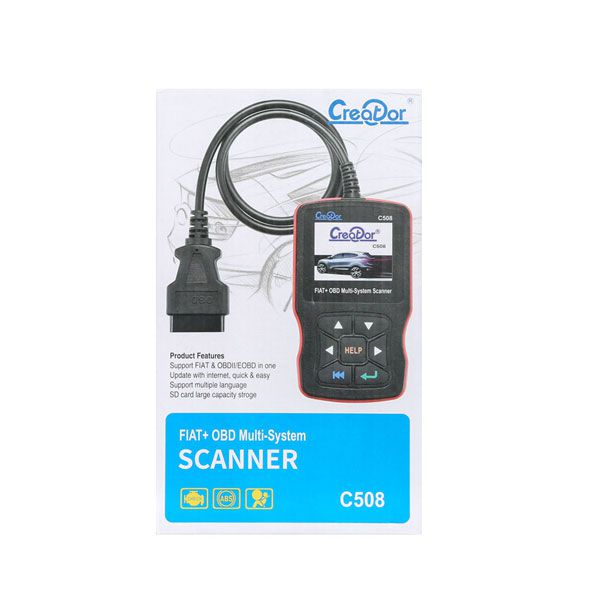 Creator C508 OBDII/EOBD Multi-System Scanner for FIAT,Alfa,Abrath,Lancia Airbag,ABS Scan Tool