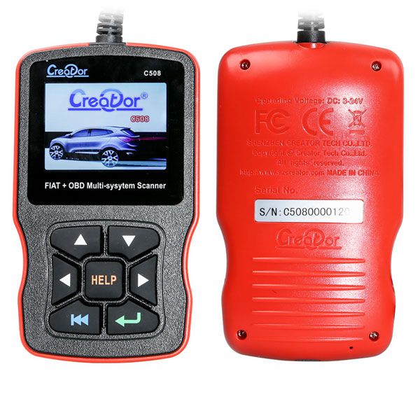 Creator C508 OBDII/EOBD Multi-System Scanner for FIAT,Alfa,Abrath,Lancia Airbag,ABS Scan Tool