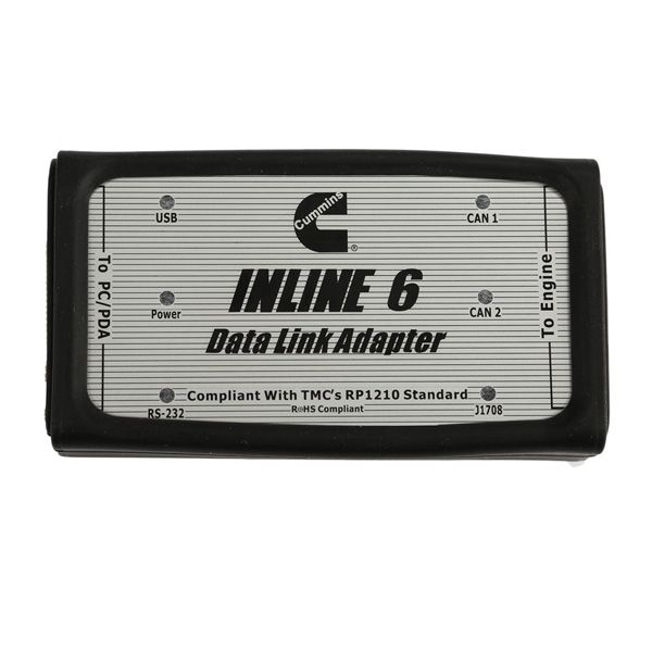 Promotion! Cummins INLINE 6 Data Link Adapter plus 8.2.0.184 Cummins INSITE Software Pro Version with 500 times Limitation