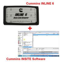 Promotion! Cummins INLINE 6 Data Link Adapter plus 8.2.0.184 Cummins INSITE Software Pro Version with 500 times Limitation