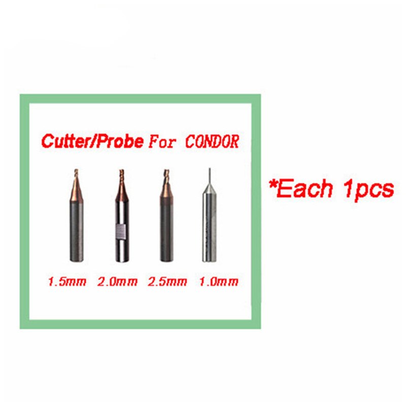 1.0mm 1.5mm 2.0mm 2.5mm Cutter Probe for Xhorse CONDOR XC MINI Plus XC-007 Dolphin XP-005 XP-007 Key Cutting Machine