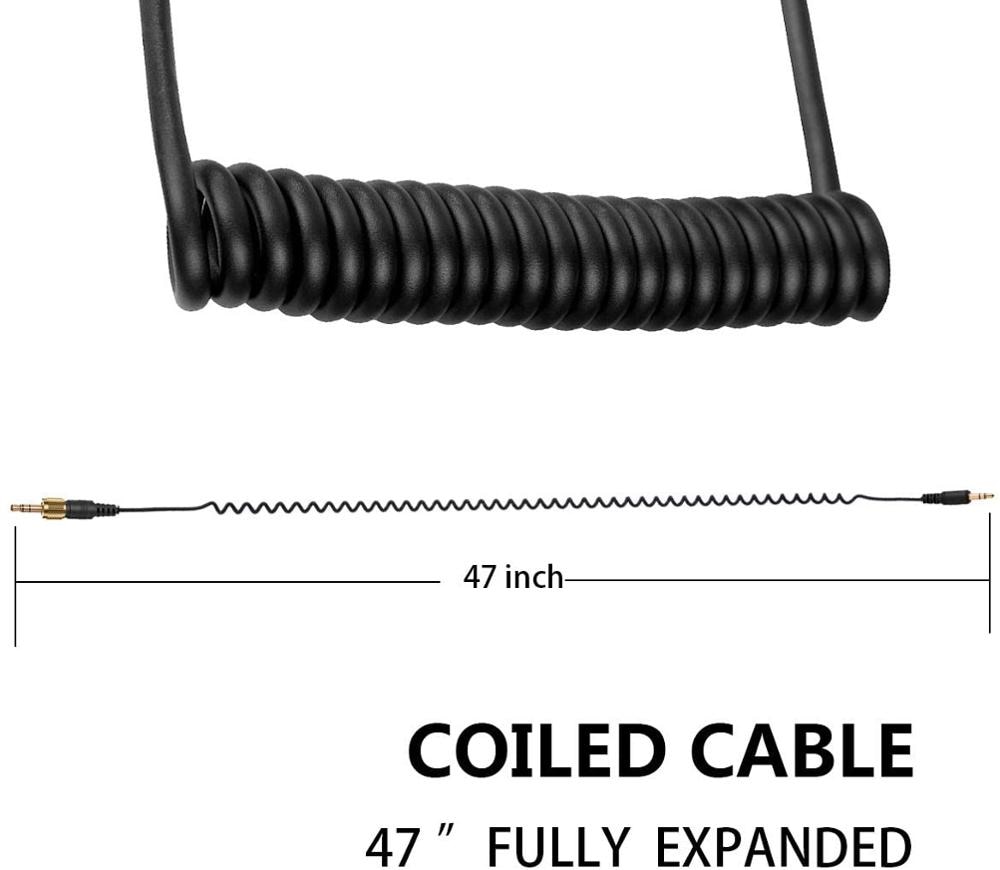 CVM-DL-CPX 3.5mm TRS Audio Input Cable, 3.5mm TRS to TRS Dual Male Cable for COMICA WM200/WM300/WM100 Wireless Microphone