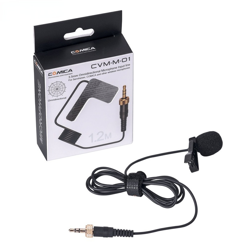 CVM-M-O1 Omnidirectional Lavalier Lapel Microphone for Comica S ennheiser and Other Wireless Transmitter (3.94ft)