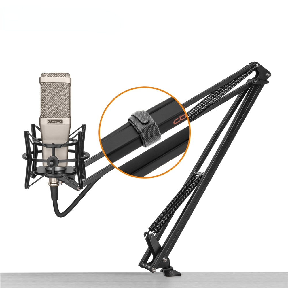 CVM-MS02 Suspension Boom Mic Stand,Microphone Hanging Mount with 3/8 and 5/8 Threaded Hole