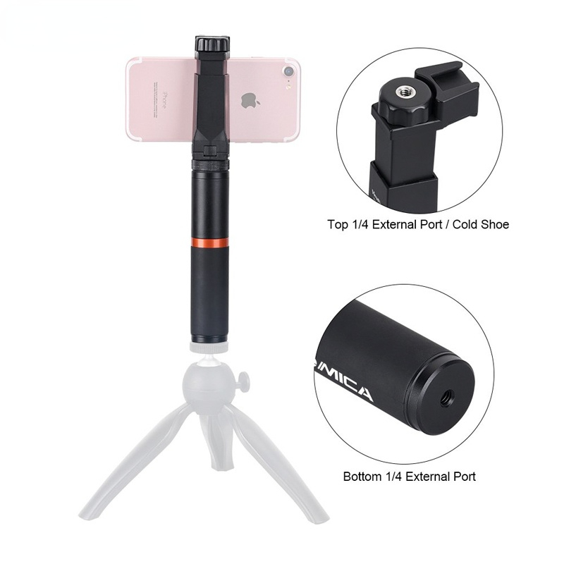 Smartphone Video Kit CVM-VM10-K1 Filmmaker Video Rig with Mini Video Microphone for iPhone/Samsung Huawei Android Phone