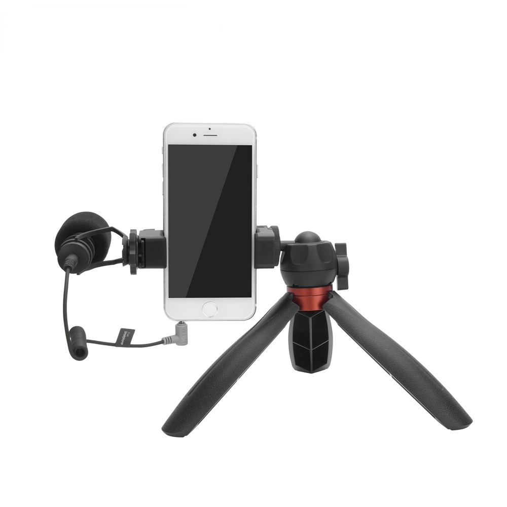 Smartphone Video Kit,Comica CVM-VM10-K2 Pro Recording Microphone with Shock Mount/Mini Tripod for iPhone/Android Phones