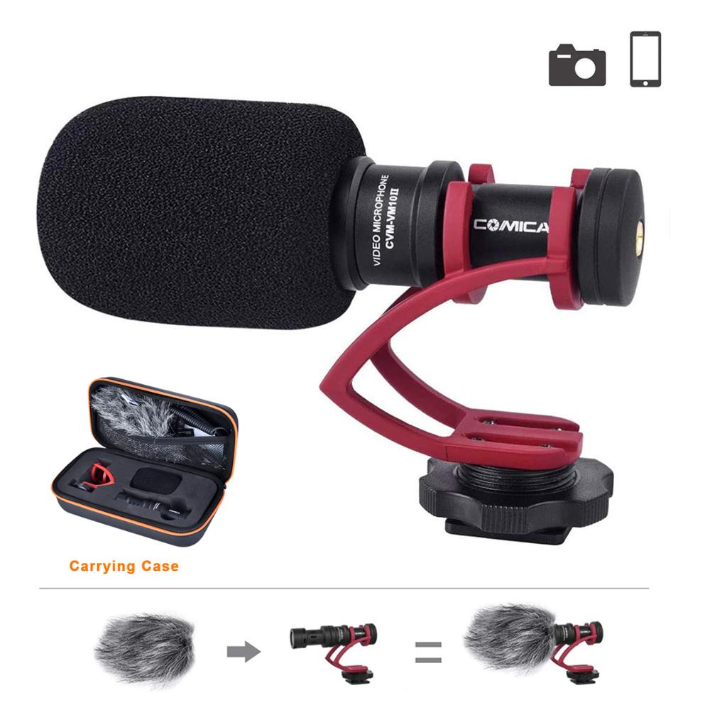 CVM-VM10II Video Recording Mic On Camera Microphone for Canon Nikon Sony DSLR Camcorder Mic for Android Smartphones