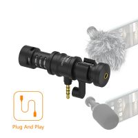 CVM-VS08 Video Microphone Professional Mini Cardioid Smartphone Shotgun Mic for iPhone Xiaomi Huawei Phone Vlog Recording