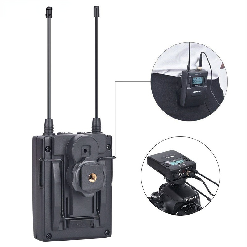 CVM-WM300 96-Channel UHF Wireless Lavalier Lapel Microphone System for Canon Nikon DSLR Camera,XLR Camcorders,Smartphones