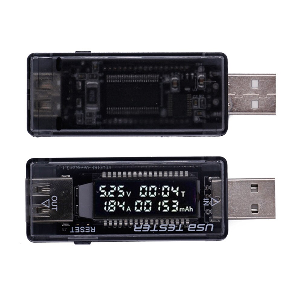 KWS-V20 KWS-V21 DC Mobile Power Charging Current Voltage Digital Monitor USB Tester Current 0-3A Voltage 4-20V ​Dual Meter Display Charger