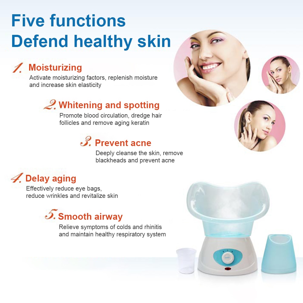 Deep Cleaning Facial Cleaner Beauty Face Steaming Device Facial Steamer Machine Facial Thermal Sprayer Steamers Skin Care Tool