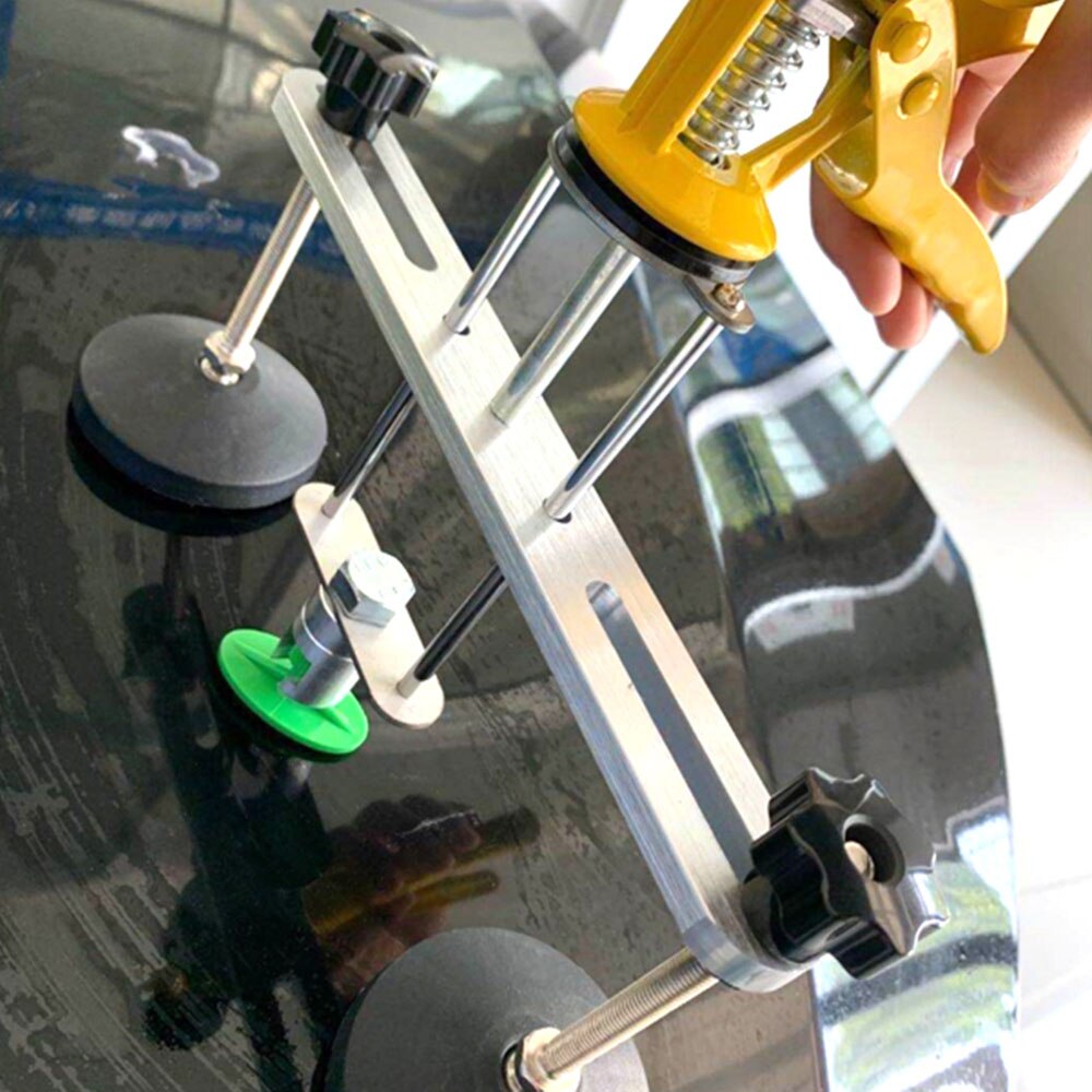Car Body Paintless Dent Removal Repair Tool T-rod Slide Hammer Bridge Puller Kit