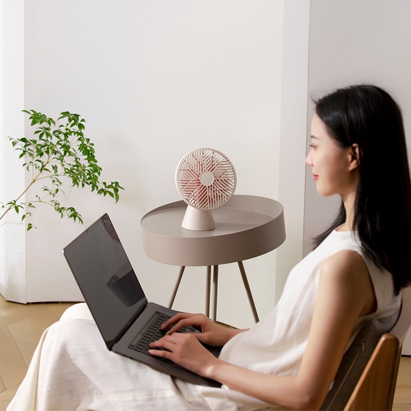Desktop Fan Rainforest Version Mini Fan Rechargeable Handheld Removable Super Wind Silent Fan Cooler For Home