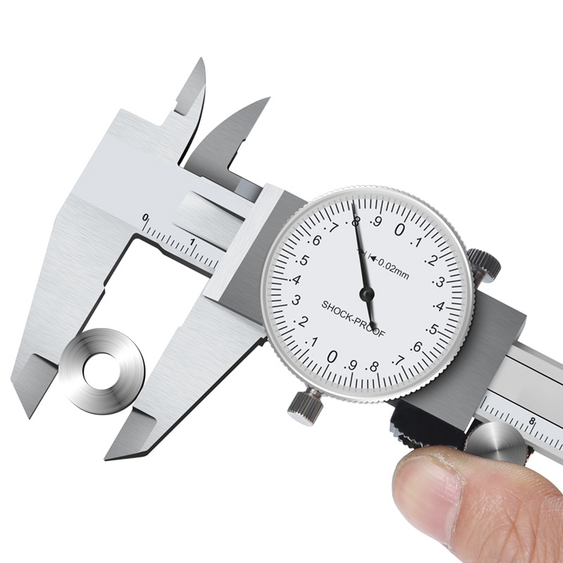 Dial Calipers 0-150mm/200mm Shock-proof Stainless Steel 0.02mm Precision Dial Vernier Caliper Metric Gauge Measuring Tools