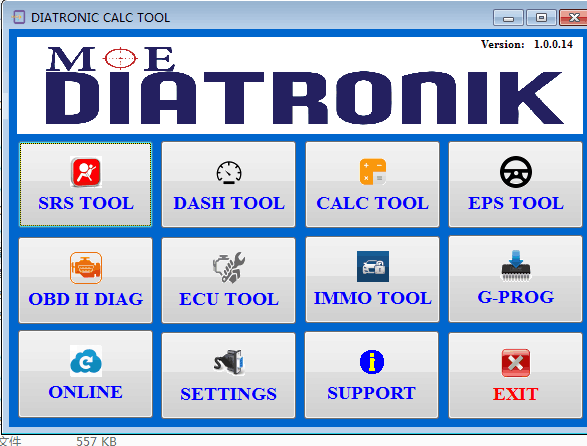 V2.0.0.11 Diatronik SRS+DASH+CALC+EPS OBD Tool with USB Dongle for Win7 Win10 Support All Renesas and Infineon via OBD2