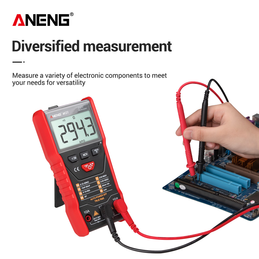 ANENG M21 Digital Auto Multimeter 6000 Counts Backlight AC/DC Portable Ammeter Volt Ohm lcr Meter transistor tester true rms