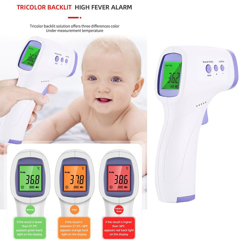 Front Thermometer Digital Baby Adult Non-contact Laser Body Temperature Gun Household Ear Thermometer Medical Infrared Fever