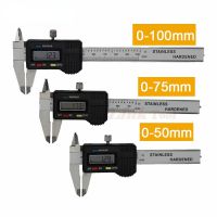 Mini Pocket Stainless Steel Digital Caliper 50mm 70mm 100mm Electronic Vernier Caliper Slider Caliper Gem Thickness Gauge