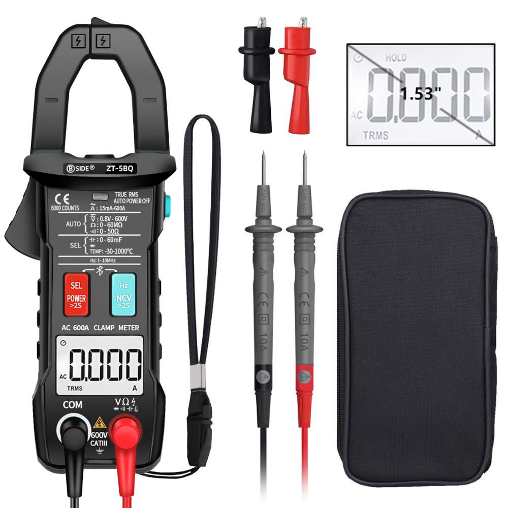 Digital Clamp meter ZT-5BQ/ZT-5B Wireless Technology Smart multimeter True RMS Voltmeter Ammeter Auto Rang Capacitor NCV Tester