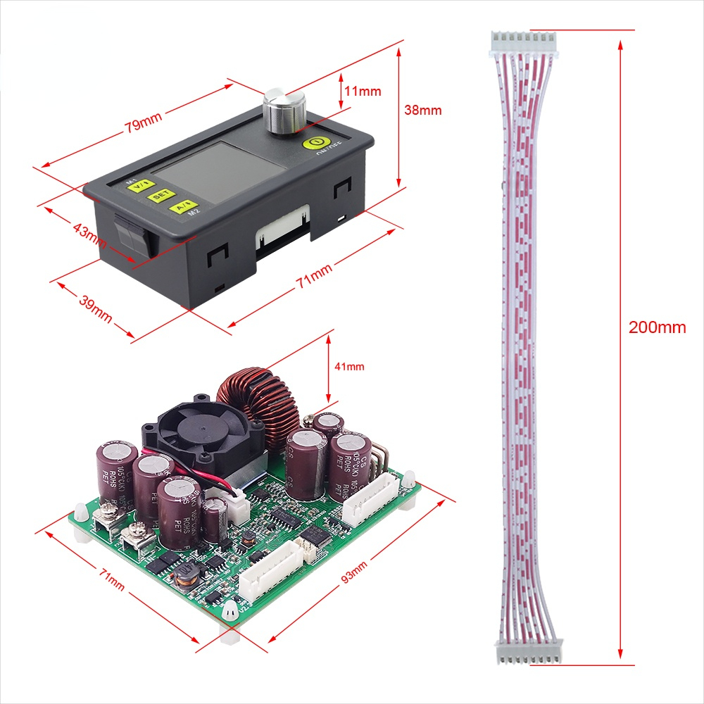 DPS5020 Constant Voltage current DC DC Step-down communication bench Power Supply buck Voltage converter voltmeter 50V 20A