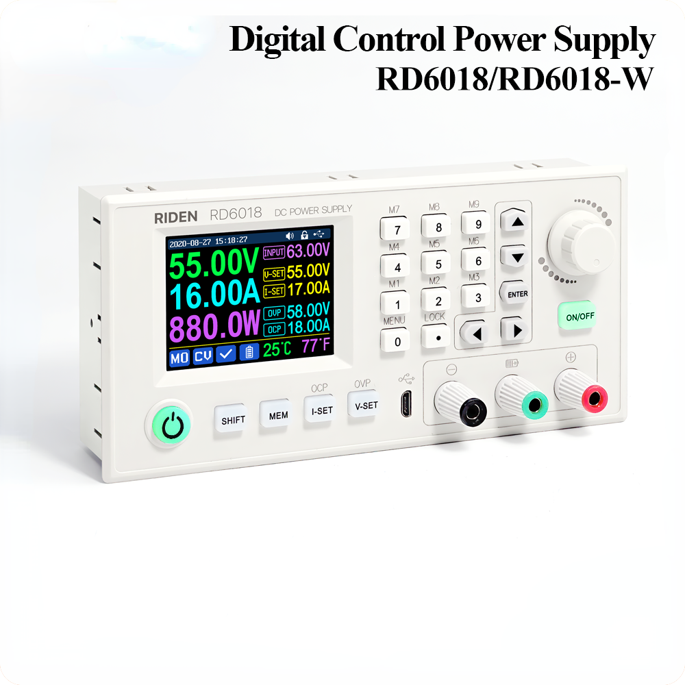 RD6018 RD6018W 60V 18A USB WiFi DC DC adjustable Step Down voltage bench Power Supply Buck converter & 800W1000W AC DC PSU