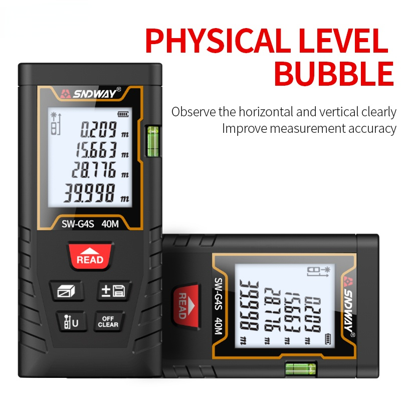 Range Finder 40M 60M 80M 100M Digital Distance Meter High Precision Handheld Economy Trena Metro Electronic Roulette Tool