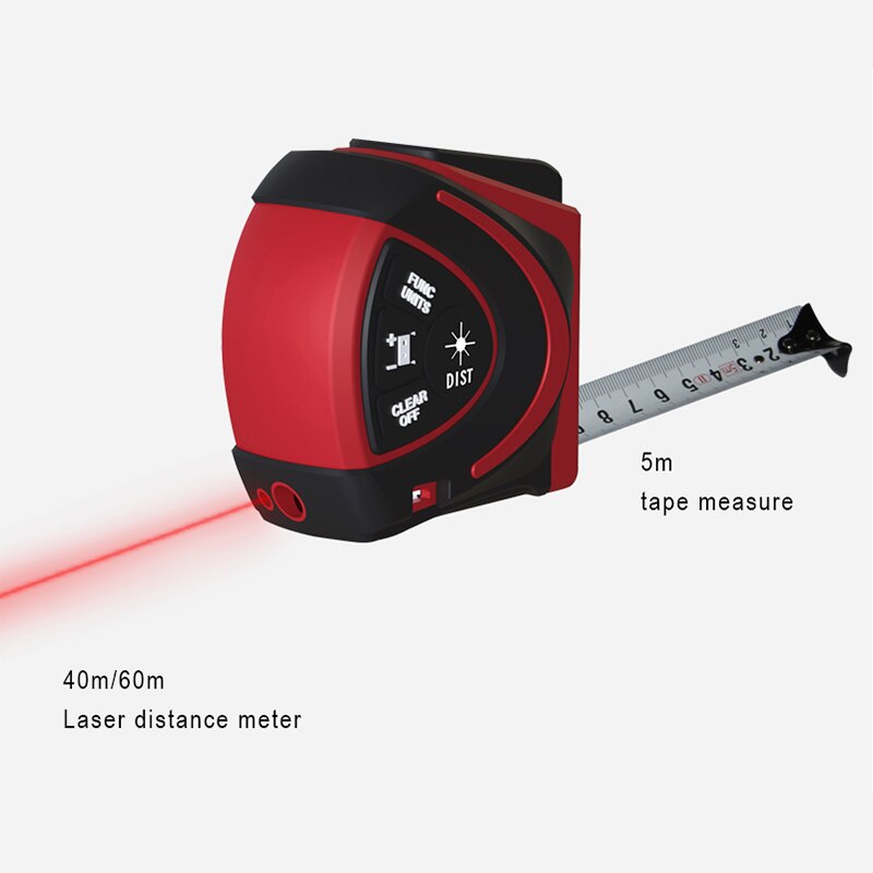 Laser Measuring Tape Measure 40M 60M Digital Distance Meter Rangefinder Retractable 5m Laser Ruler Trena a laser Professional