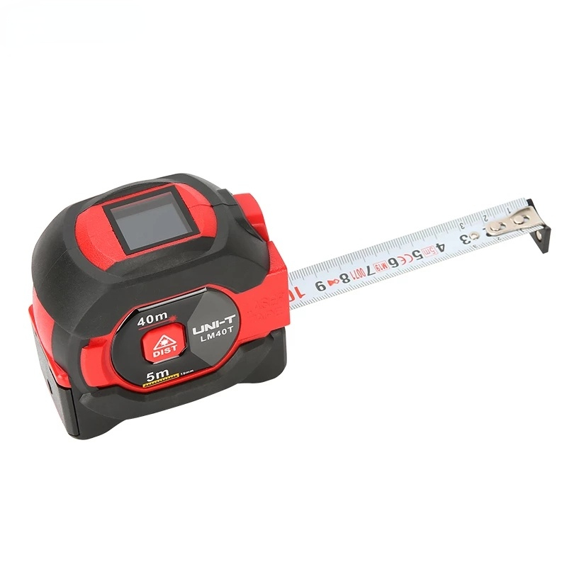 UNI-T Laser Measuring Tape Measure 40M Digital Distance Meter Rangefinder Retractable 5m Laser Ruler Trena a laser Professional