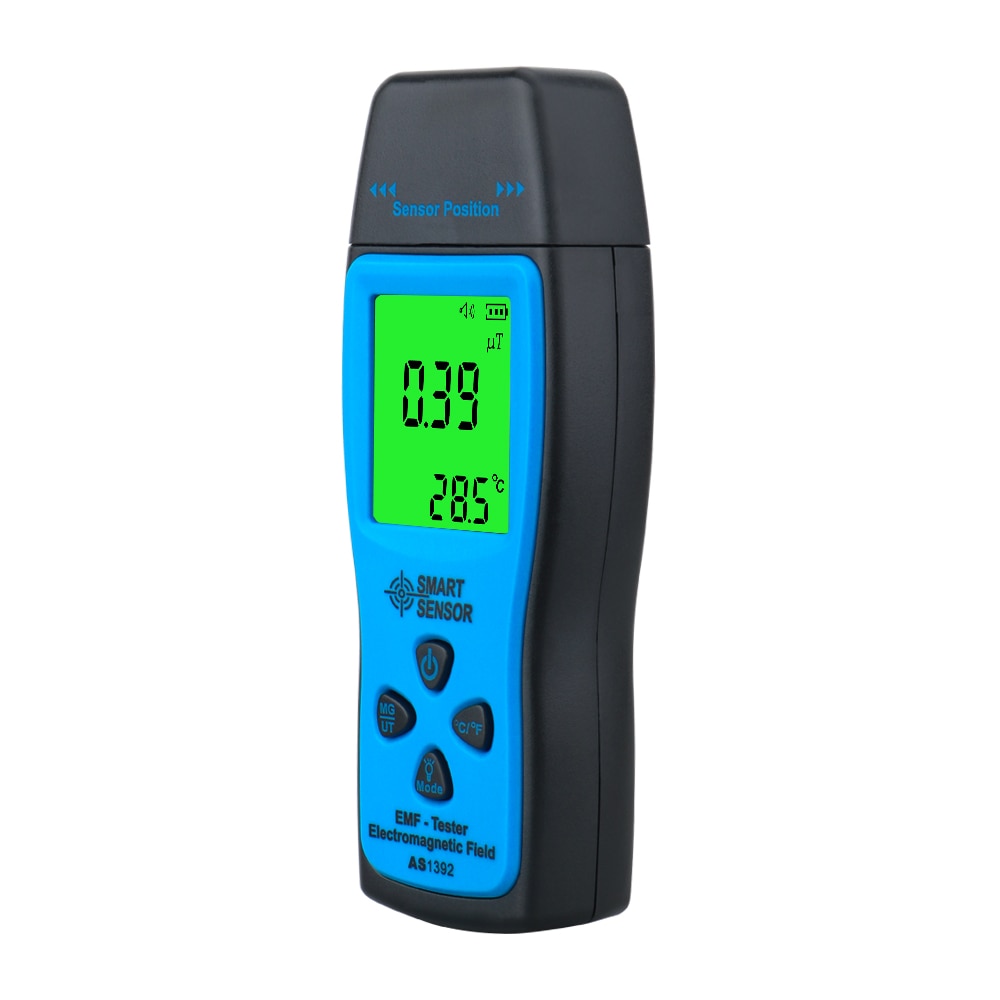 Digital EMF Meter Electromagnetic Radiation Tester Electric Magnetic Field Dosimeter Detector Household for PC Phone Printer