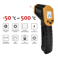 -50C~500C Digital Infrared Thermometer A50 Non-Contact Detect Home Kitchen Oven Bath Boiler Laser Pyrometer Temperature Measuring