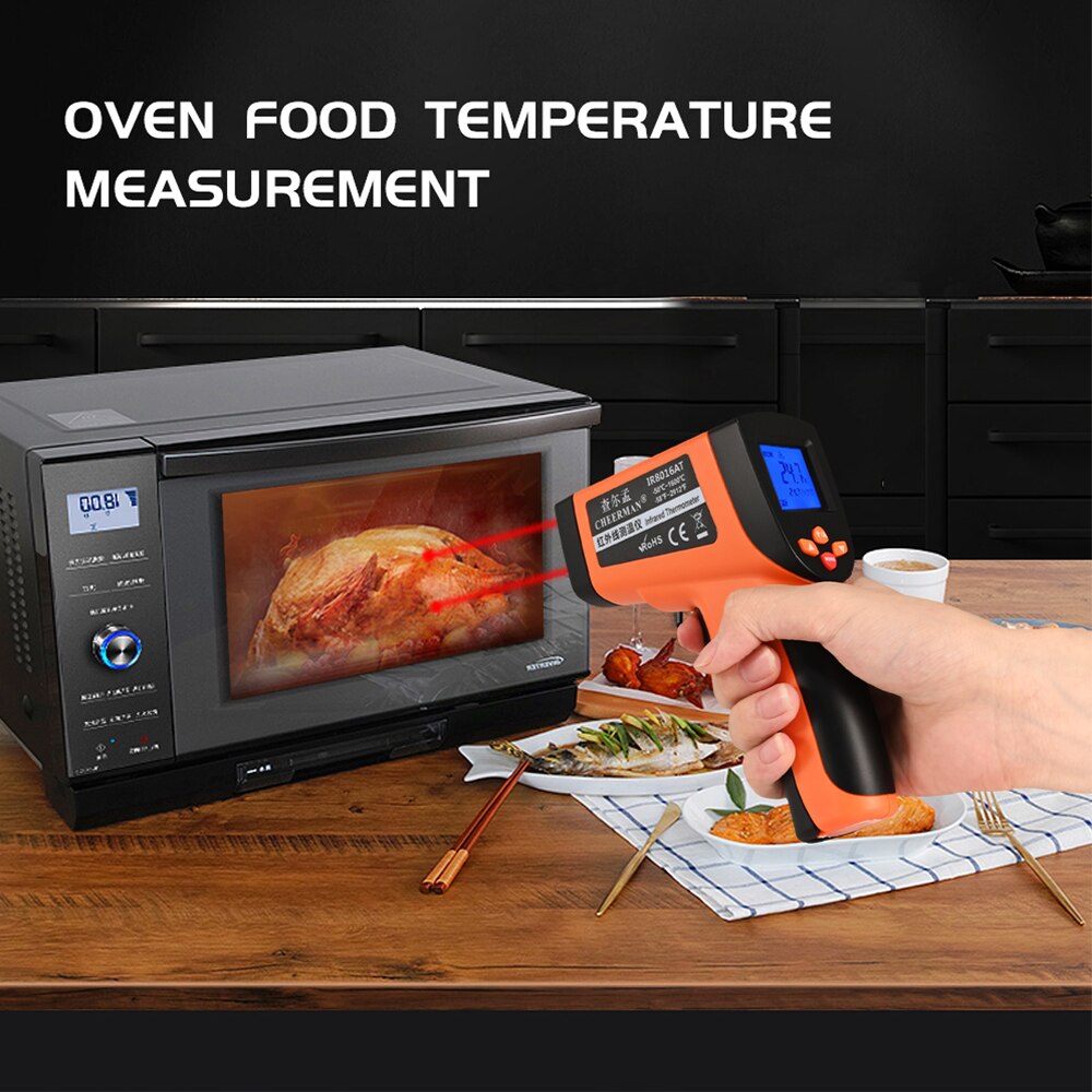 DT8013 DT8550 Digital Infrared Thermometer -50~1600C Laser Temperature Meter Non-contact Pyrometer Imager Hygrometer IR Termometro Thermometer