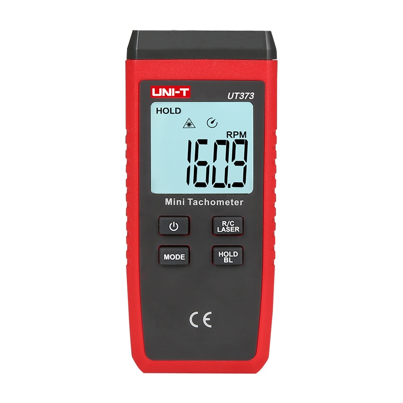 UNI-T UT373 Mini Digital Laser Tachometer Non-Contact Tachometer RPM Range 10-99999RPM Tachometer Odometer Km/h Backlight