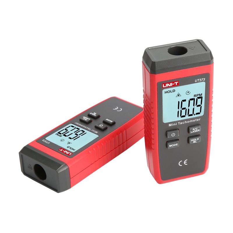 UNI-T UT373 Mini Digital Laser Tachometer Non-Contact Tachometer RPM Range 10-99999RPM Tachometer Odometer Km/h Backlight