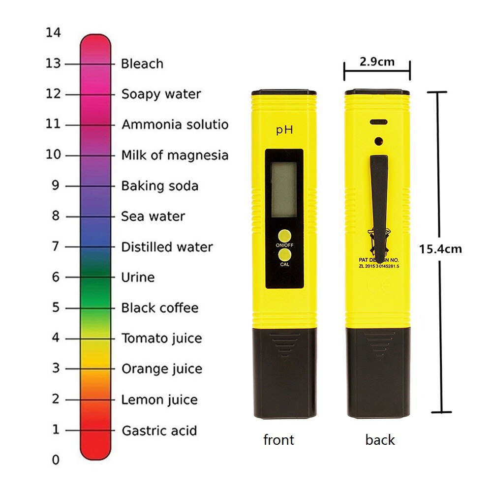 Digital LCD PH Meter Pen of Tester Accuracy 0.01 Aquarium Pool Water Wine Urine Automatic Calibration